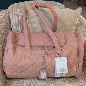 Joan&David 20 In  Diamond Quilted Weekender Duffle Bag - The Billie  NWT